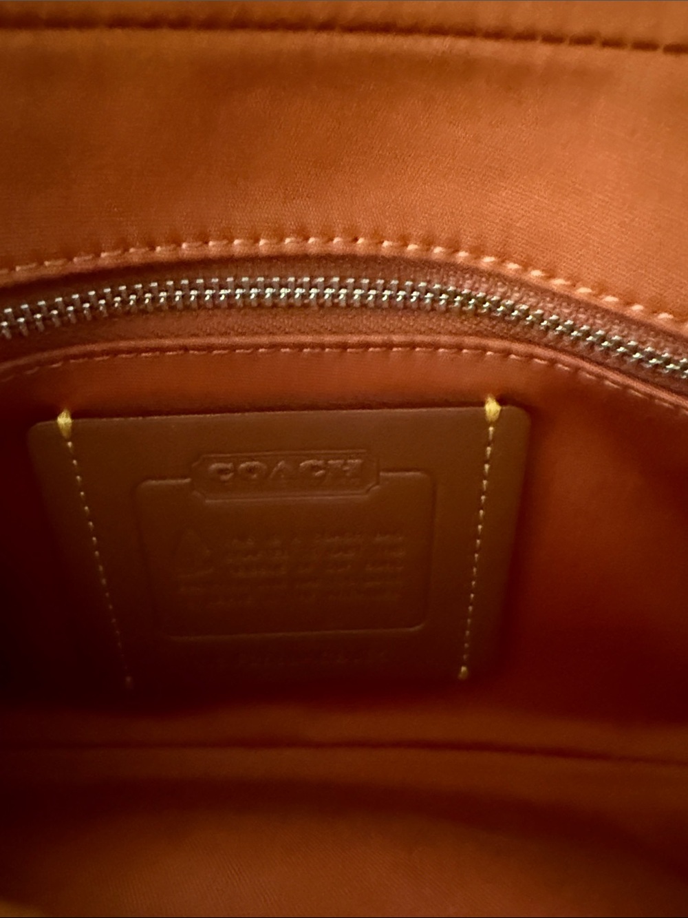 Coach Brown Signature Canvas & Saddle Leather Key/ Card Holder - Picture 2 of 6